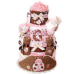 Ladybug and Butterfly Bath Diaper Cake