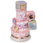 Little Buttons Bear Diaper Cake