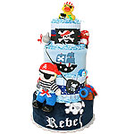 Rebel Pirate Diaper Cake