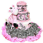 Fabulous Zebra Diaper Cake