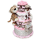Daddy's Girl Leopard Diaper Cake