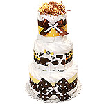 Farm Cow Decoration Diaper Cake