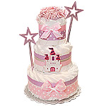 Princess Castle Decoration Diaper Cake