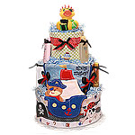 Ahoy Matey! Pirate Diaper Cake for a Boy