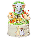Best Buddies Jungle Diaper Cake