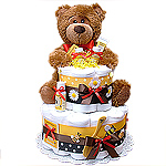 Honey Bear Cloth Diaper Cake
