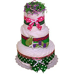Wiggly Worm Decoration Diaper Cake