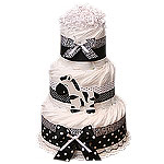 Jungle Zebra Decoration Diaper Cake