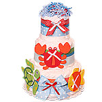 Sea Animals Decoration Diaper Cake