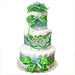 Two Peas in a Pod Twin Boys Decoration Diaper Cake
