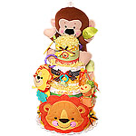 Fisher Price Jungle Animals Diaper Cake