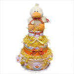 Fuzzy Duckling Diaper Cake
