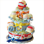 Baby Boy Under Construction Diaper Cake