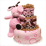 Modern Musical Bunny Diaper Cake