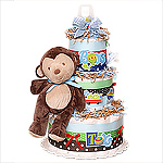 Monkey Boy Diaper Cake
