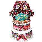 Night Owl Diaper Cake