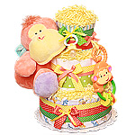 Jungle Baby Monkey Diaper Cake