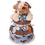 Taggies Puppy Diaper Cake