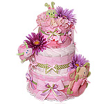It's a Girl Bugs Custom Diaper Cake