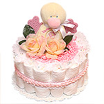Little Pink Duck Diaper Cake
