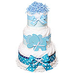 Jungle Elephant Decoration Diaper Cake