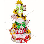 Farm Animals Diaper Cake