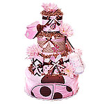 Feeding Time LadyBug Diaper Cake
