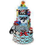 Grrr Ahoy Matey Pirate Diaper Cake
