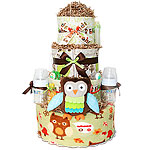 Forest Friends Owl Diaper Cake
