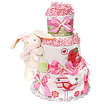 Organic Bunny Diaper Cake
