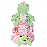 Princess Frog Diaper Cake