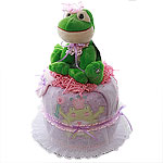 Princess Frog Diaper Cake