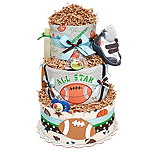 Future Quarterback Football Diaper Cake