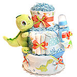 Little Dino Bath Dinosaur Diaper Cake