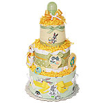 Neutral Looney Tunes Diaper Cake