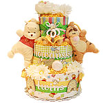 Custom Pooh and Tigger Diaper Cake
