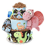 Hear Me Roar Dinosaur Diaper Cake