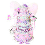 You Are Heaven Sent Butterfly Diaper Cake