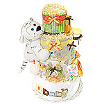 Jungle White Tiger Diaper Cake