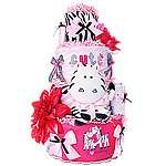I Love Mommy Zebra Diaper Cake
