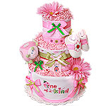 One Of A Kind LadyBug Diaper Cake