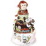 Baby Monkey Diaper Cake