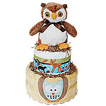 O is for Owl Diaper Cake