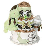 Bunny Meadow Diaper Cake