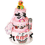 Ahoy! Pirate Diaper Cake for a Girl Ahoy! Pirate Diaper Cake for a Girl