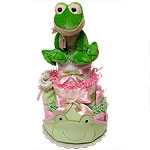 FROG Diaper Cake for a GIRL