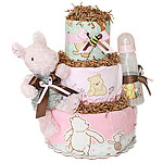 Classic Pooh Diaper Cake for a Girl