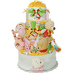 Winnie the Pooh and his Friends Diaper Cake
