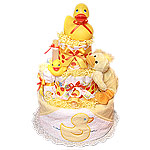 Quack! Rubber Duck Diaper Cake