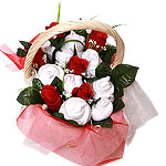 Red Roses Basket